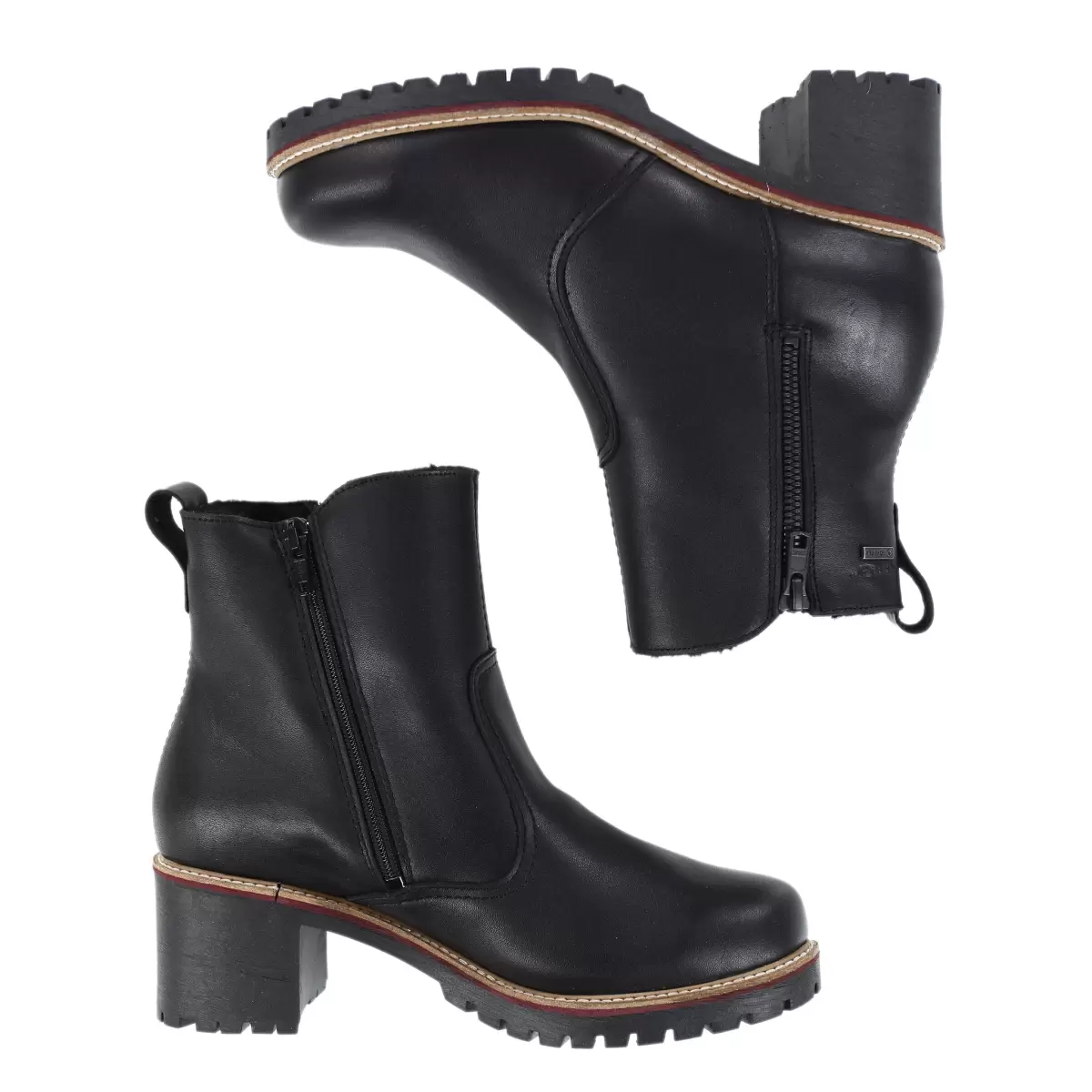 Black Nappa(Fur L) Chelsea Women Aro Women's Gore-Tex® Warm Ankle Boots Pomarfin Oy - 3
