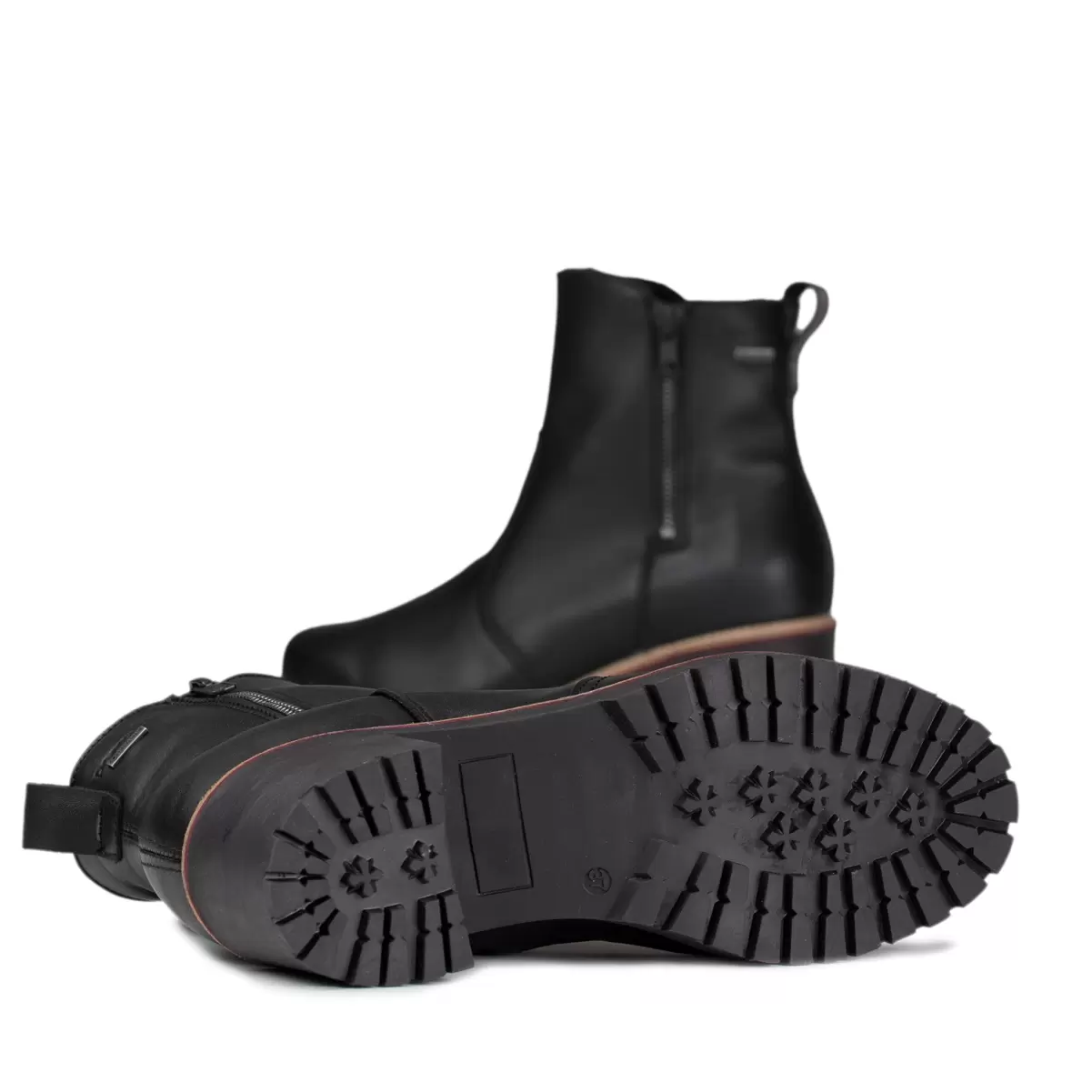 Black Nappa(Fur L) Chelsea Women Aro Women's Gore-Tex® Warm Ankle Boots Pomarfin Oy - 4