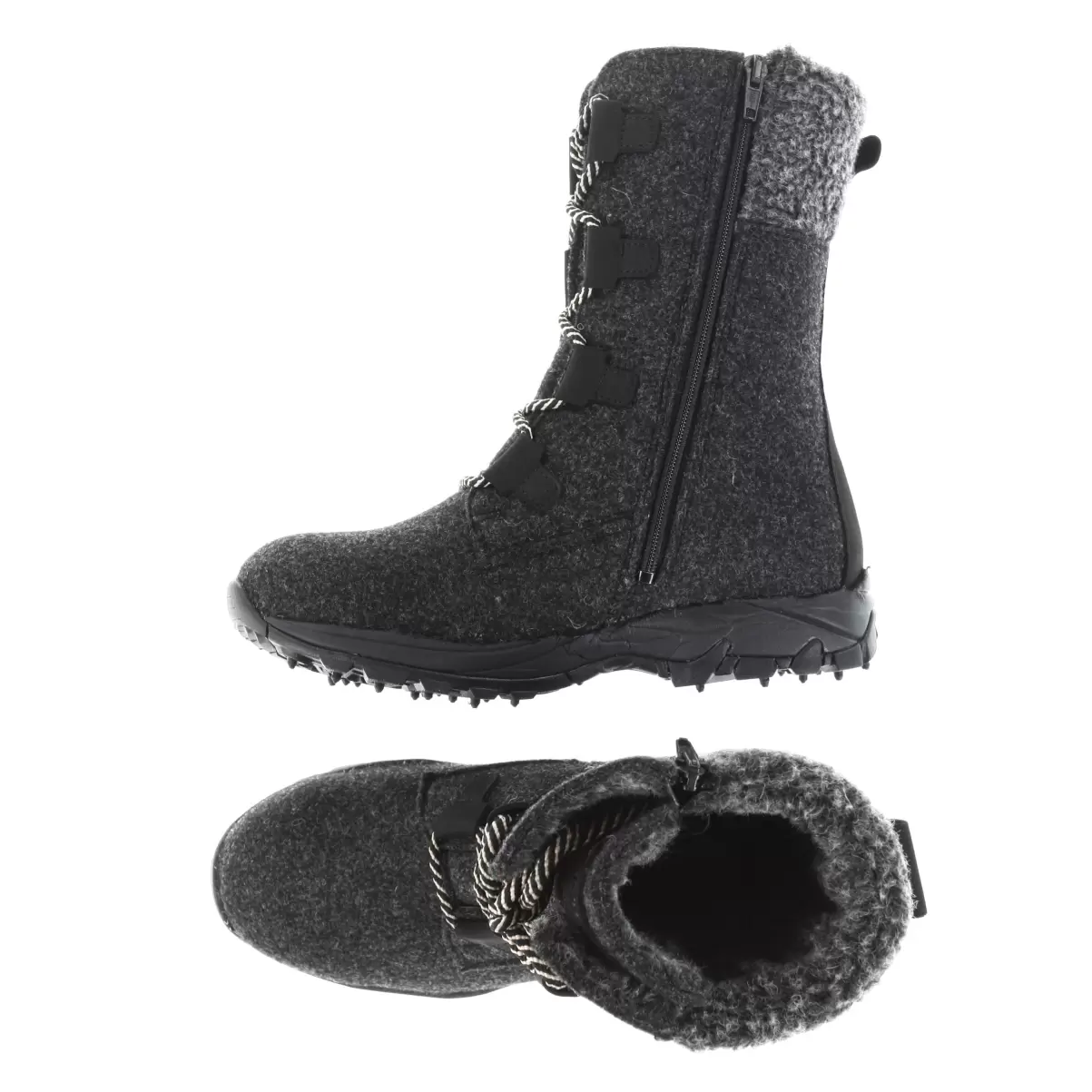 Granit Felt/Black W/Spike Sole Women Riekko Women's Gore-Tex® Spike Winter Boots Pomarfin Oy Mid-Length - 3