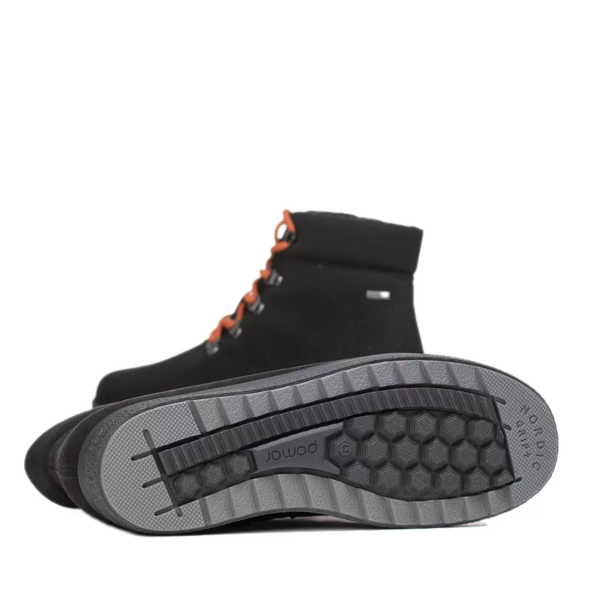 Pomarfin Oy Käpälä Men’s Vegan Gore-Tex® Winter Sneaker Winter Boots Black Micro Suede Men - 2