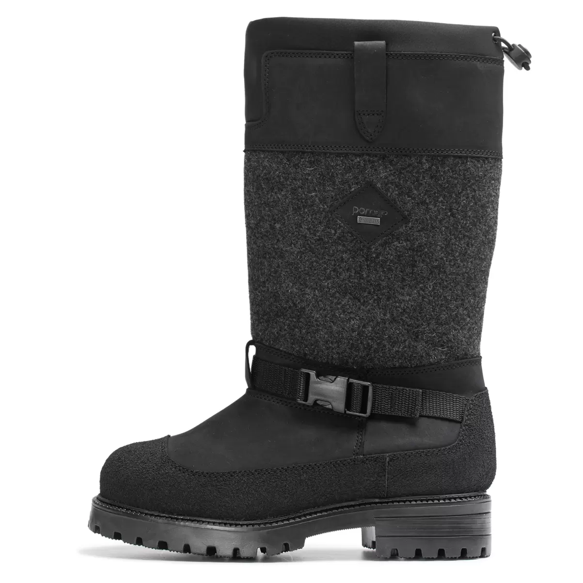 Loimu Men's Gore-Tex® Warm Winter Boots Men Winter Boots Pomarfin Oy Black Waxy/Pu/Granit Felt