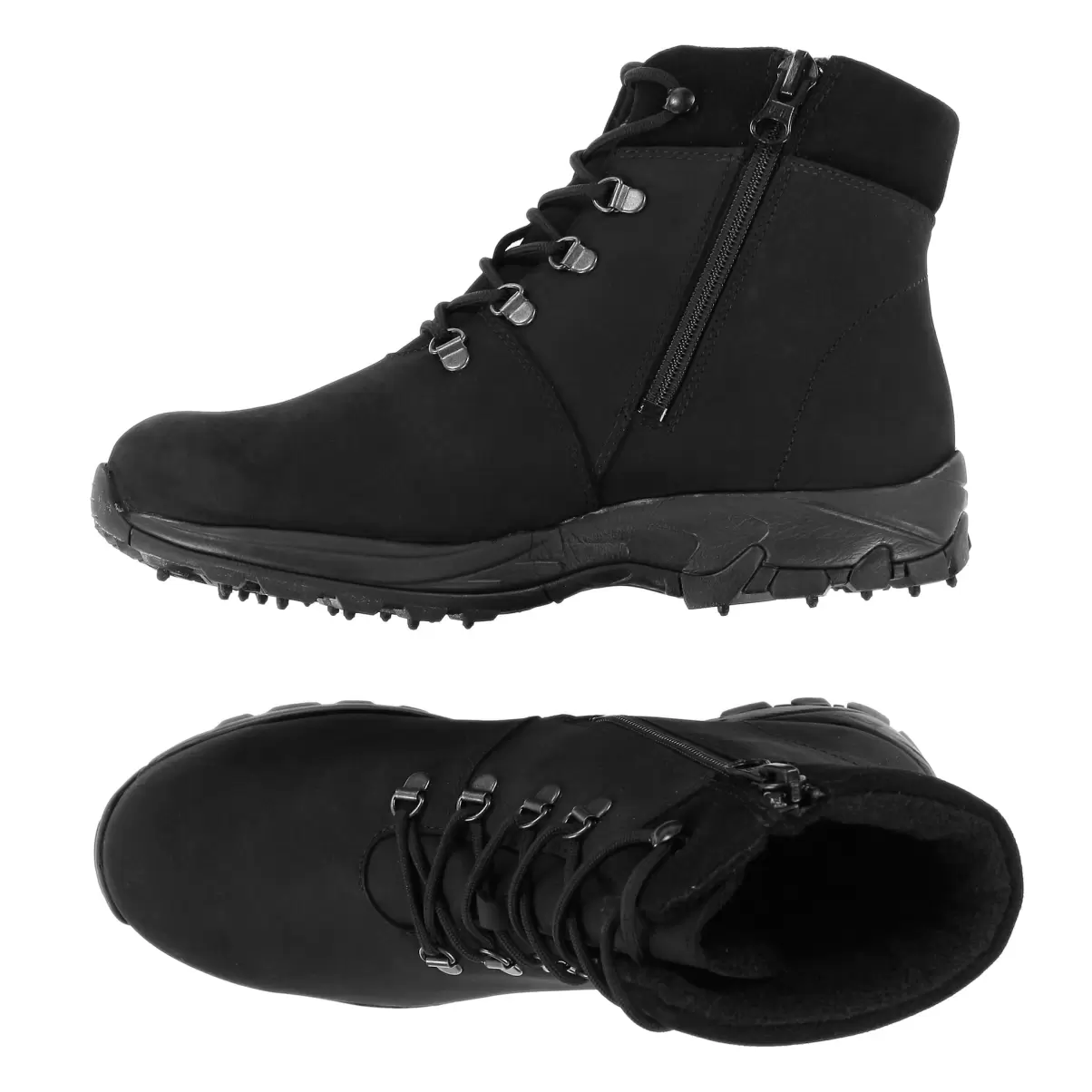 Men Winter Boots Kokko Men's Pomar+ Gore-Tex Spike Winter Boots Pomarfin Oy Black Waxy/Partel.l/Spike Sole - 3