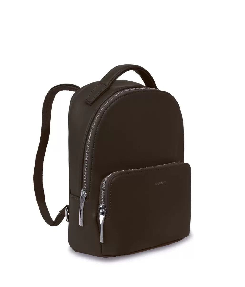 Classic Carosm Small Vegan Backpack - Sol Women Backpacks Espresso Matt & Nat - 3