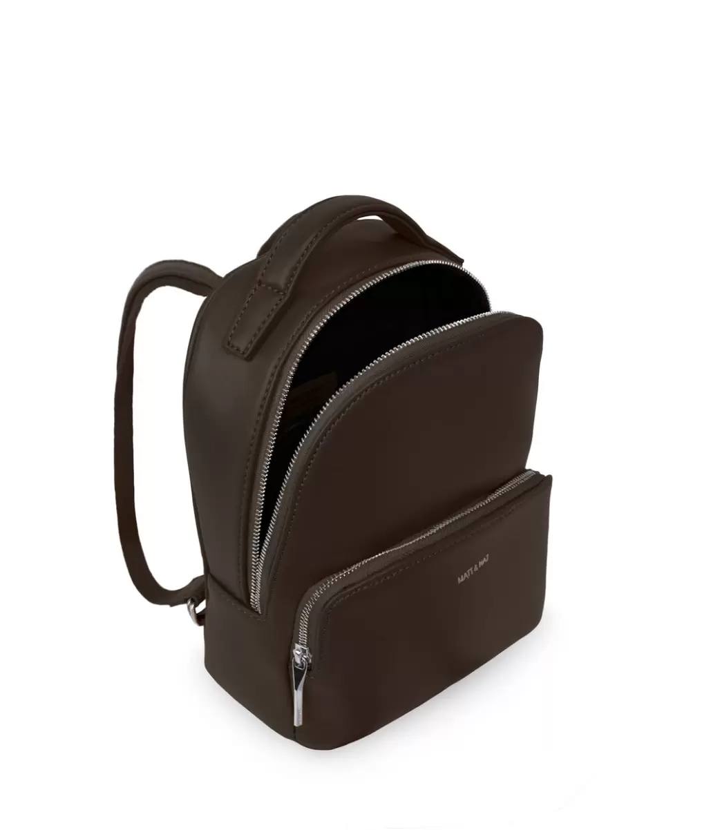 Classic Carosm Small Vegan Backpack - Sol Women Backpacks Espresso Matt & Nat - 4