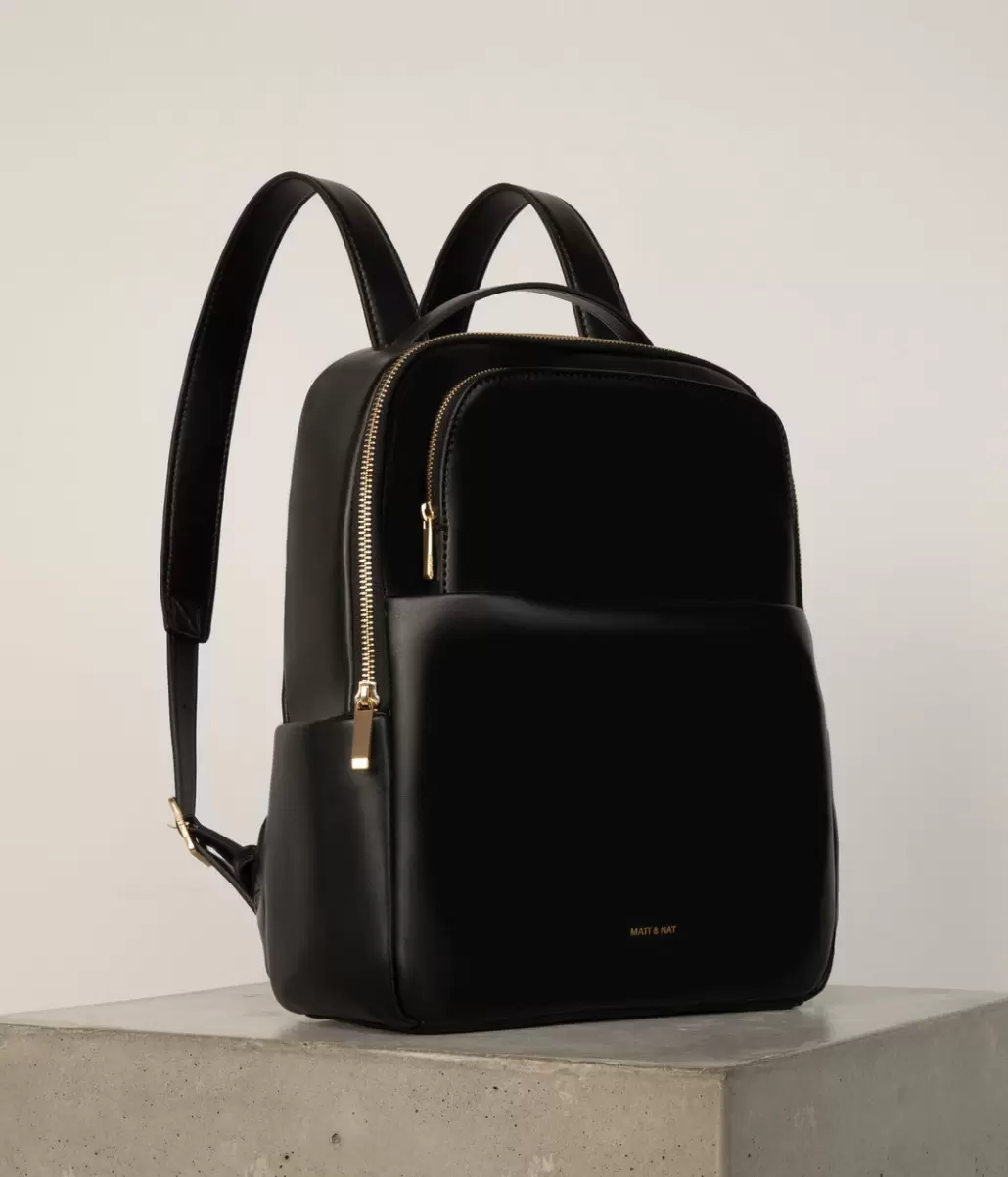 Reliable Black Backpacks Matt & Nat Marie Vegan Backpack - Appleskin™ Women - 2