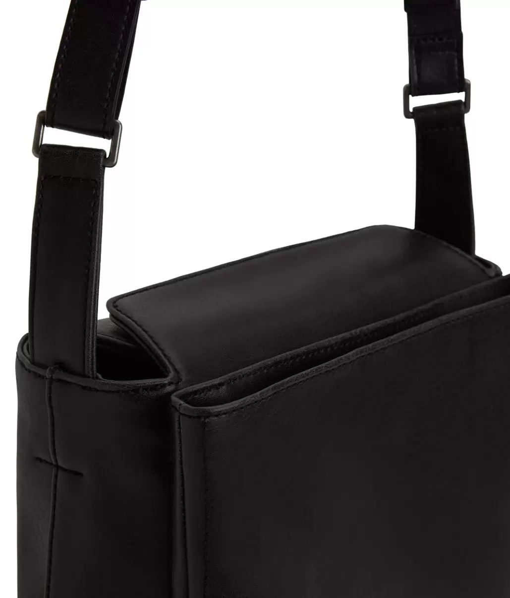Shoulder Bags Matt & Nat Women Black Refined Loro Vegan Shoulder Bag - Vintage - 4