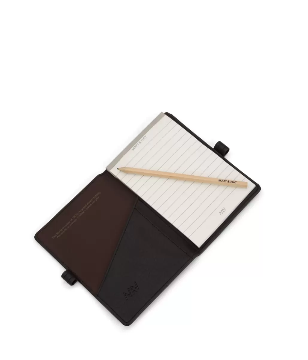 Women Magistralsm Small Vegan Notepad Cover - Vintage Sleeves Black Effective Matt & Nat - 2