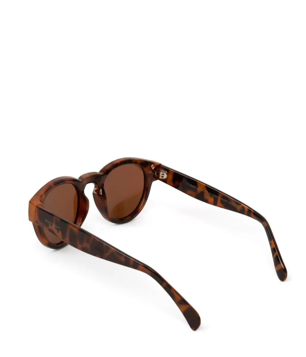 Popular Yan-2 Recycled Round Sunglasses Beige Women Matt & Nat Sunglasses - 4