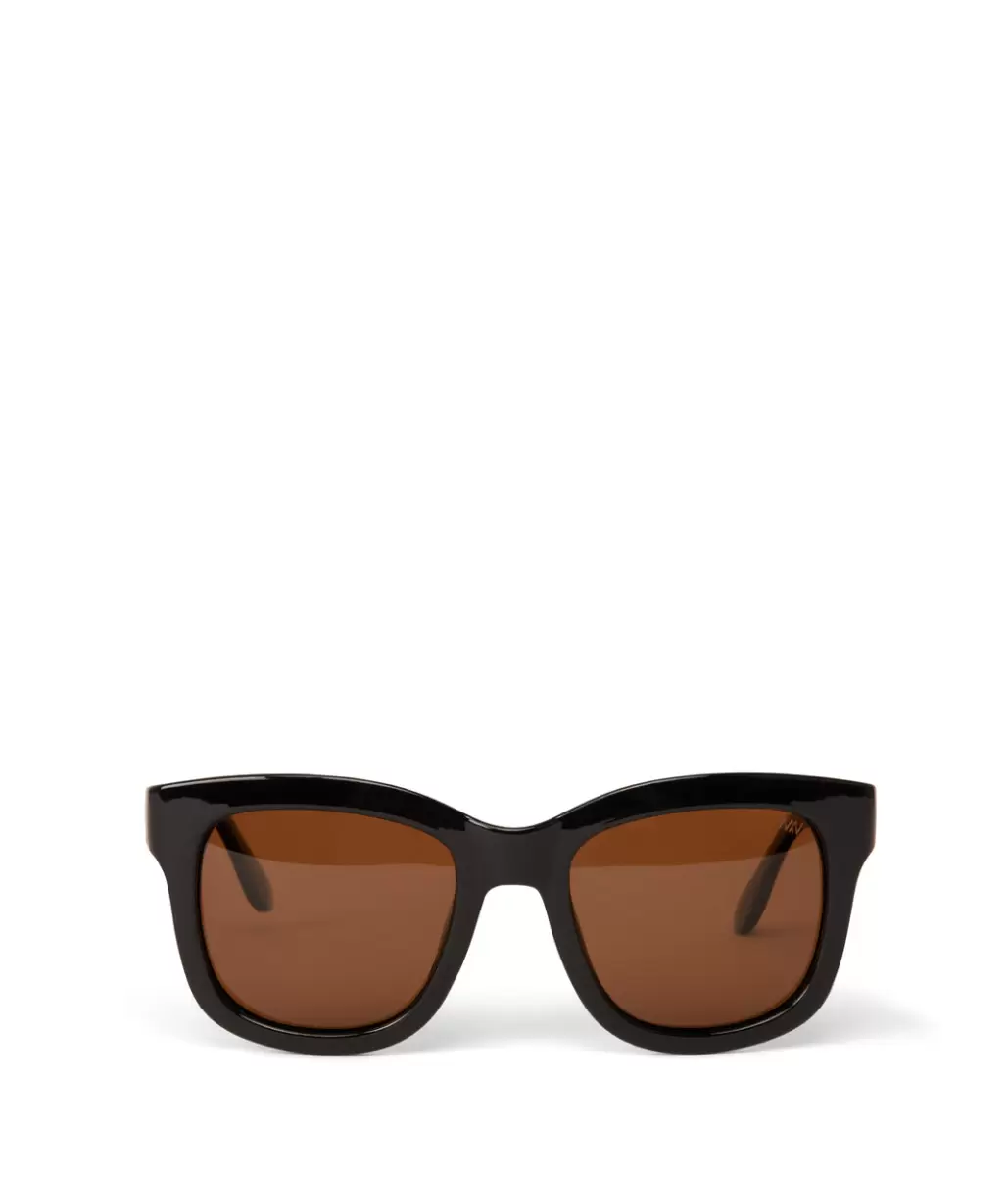 Matt & Nat Sunglasses Women Charlet-2 Recycled Wayfarer Sunglasses Elevate Black
