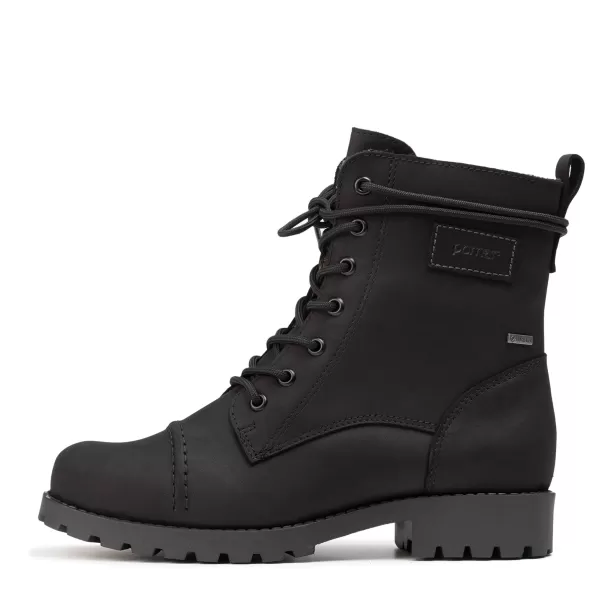 Black Waxy Lace-Up Women Kara Women's Gore-Tex® Ankle Boots Pomarfin Oy