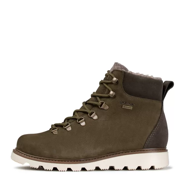 Pomarfin Oy Lace-Up Olive Nubuck/Tan S Women Oras Women's Gore-Tex® Ankle Boots