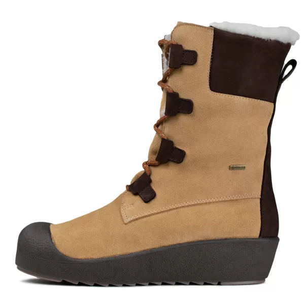 Mid-Length Leo Sde/Bark Suede/Brown S/Fur Pomarfin Oy Kiilo Women's Gore-Tex® Warm Winter Boots Women