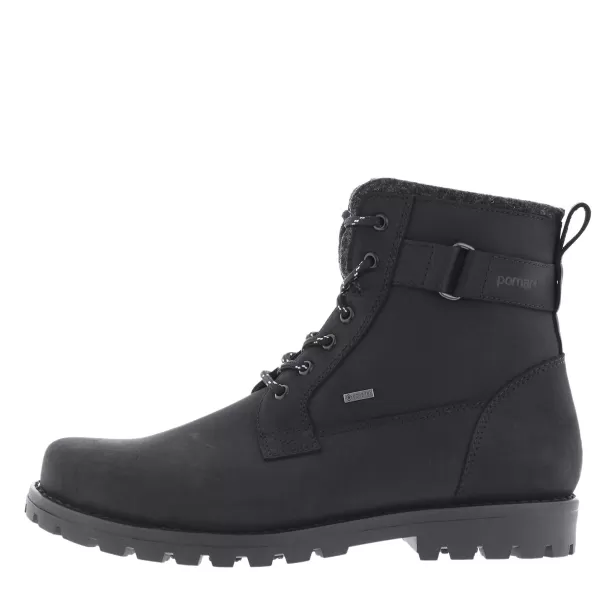 Ankle Boots Men Pomarfin Oy Black Waxy/Grey St. Toivo Men´s Gore-Tex Ankle Boot