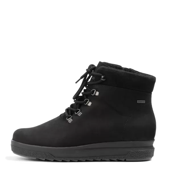 Men Winter Boots Pomarfin Oy Maasto Men's Gore-Tex® Winter Boots Black Waxy/Suede/Partelana L.