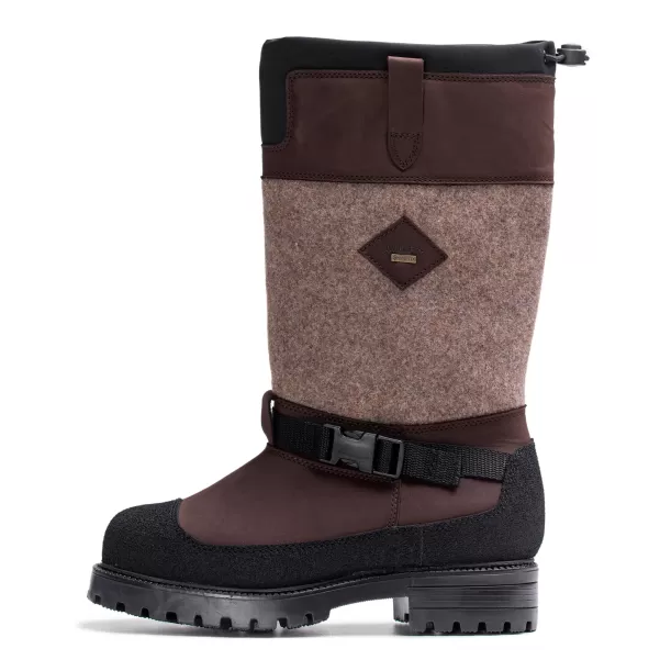 Bark Waxy/Pu/Sand Felt Loimu Men's Gore-Tex® Warm Winter Boots Winter Boots Men Pomarfin Oy
