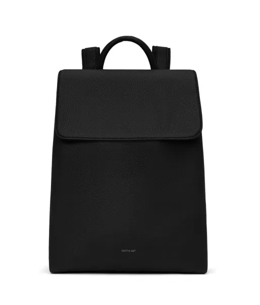 Women Sevan Vegan Backpack - Purity Backpacks Black Contemporary Matt & Nat