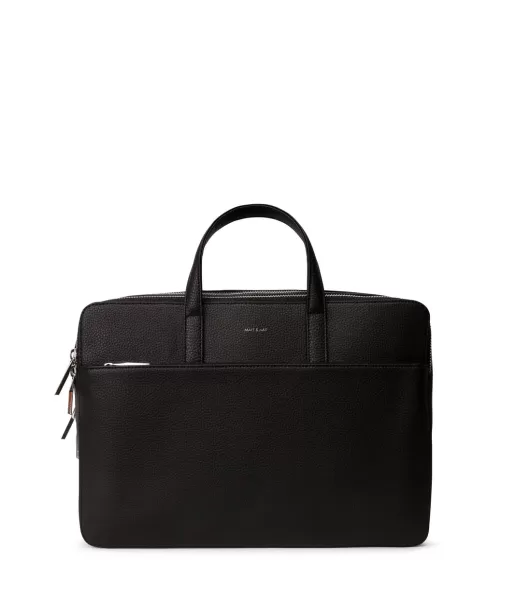 Tom Vegan Briefcase - Purity Black Matt & Nat Women Premium Briefcases