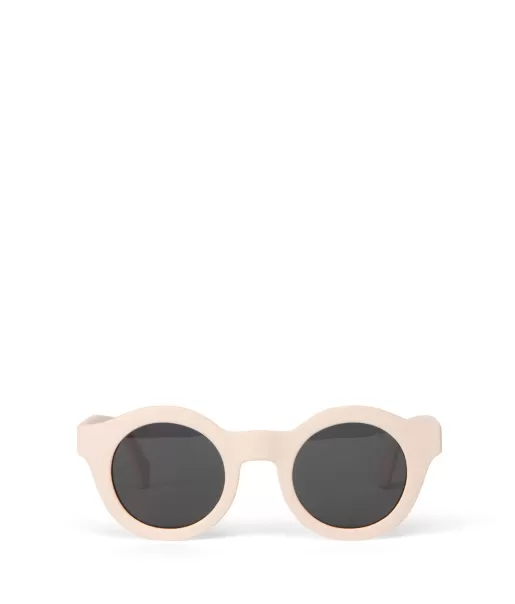 Premium Women Sunglasses Surie-2 Recycled Round Sunglasses White Matt & Nat
