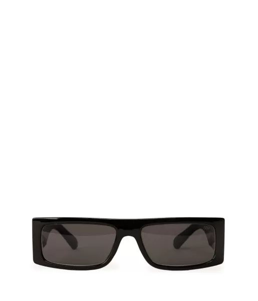 Sawai-2 Recycled Rectangle Sunglasses Matt & Nat Sunglasses Women Intuitive Black