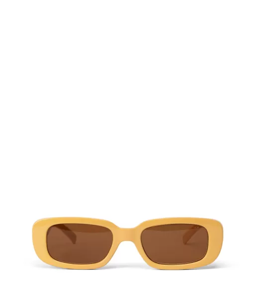 Discount Kiin-2 Recycled Rectangle Sunglasses Women Matt & Nat Sunglasses Mustard