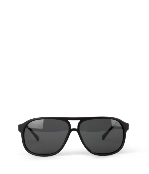Sunglasses Matt & Nat Ellis-2 Recycled Brown Aviator Sunglasses Women Smoke Cut-Price
