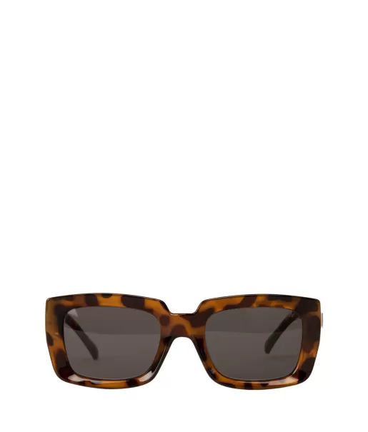 Sunglasses Matt & Nat Women Modern Brown Cera-2 Recycled Rectangle Sunglasses