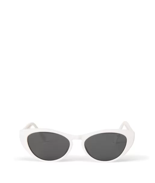 Matt & Nat Women Amara-2 Cat-Eye Recycled Sunglasses Sunglasses Affordable White